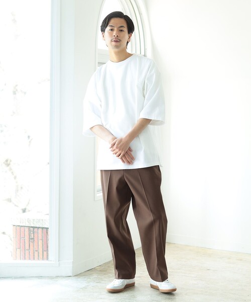 BEAMS（ビームス）の「BEAMS / フットボール Tシャツ（Tシャツ/カットソー・メンズ・ホワイト/ネイビー/グリーン・SMALL/MEDIUM/LARGE/X-LARGE）」の6枚目の写真