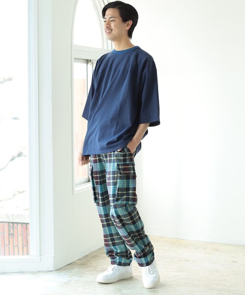 BEAMS（ビームス）の「BEAMS / フットボール Tシャツ（Tシャツ/カットソー・メンズ・ホワイト/ネイビー/グリーン・SMALL/MEDIUM/LARGE/X-LARGE）」の11枚目の写真