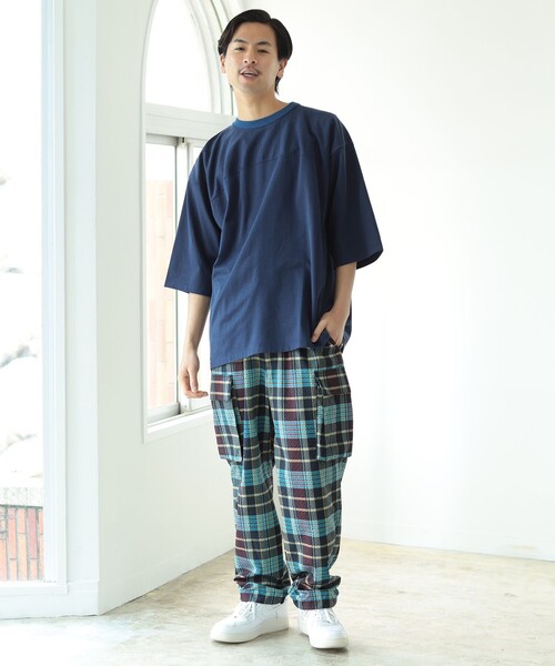 BEAMS（ビームス）の「BEAMS / フットボール Tシャツ（Tシャツ/カットソー・メンズ・ホワイト/ネイビー/グリーン・SMALL/MEDIUM/LARGE/X-LARGE）」の12枚目の写真