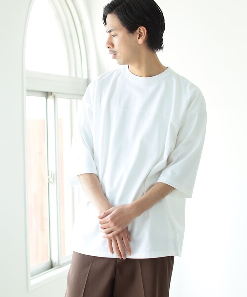 BEAMS（ビームス）の「BEAMS / フットボール Tシャツ（Tシャツ/カットソー・メンズ・ホワイト/ネイビー/グリーン・SMALL/MEDIUM/LARGE/X-LARGE）」の14枚目の写真