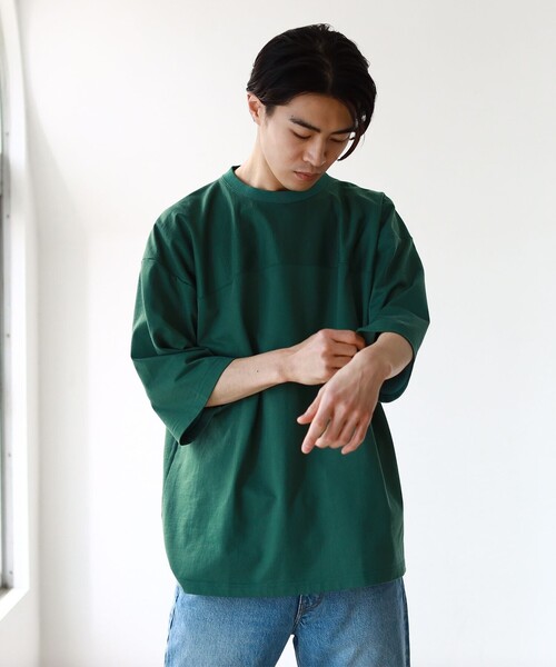 BEAMS（ビームス）の「BEAMS / フットボール Tシャツ（Tシャツ/カットソー・メンズ・ホワイト/ネイビー/グリーン・SMALL/MEDIUM/LARGE/X-LARGE）」の15枚目の写真