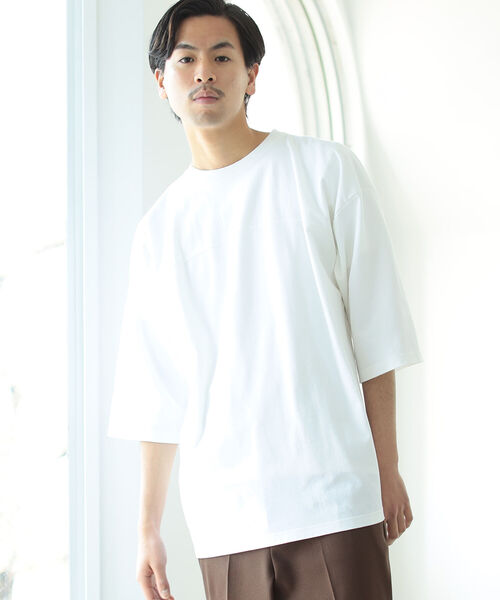 BEAMS（ビームス）の「BEAMS / フットボール Tシャツ（Tシャツ/カットソー・メンズ・ホワイト/ネイビー/グリーン・SMALL/MEDIUM/LARGE/X-LARGE）」の21枚目の写真