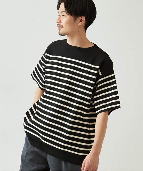 417 EDIFICE(フォーワンセブンエディフィス)の「ウォッシャブルバスクニットTシャツ(Tシャツ/カットソー・メンズ・ホワイト/ブラック/ベージュ/イエロー・MEDIUM/LARGE/XX-LARGE)」の11枚目の写真