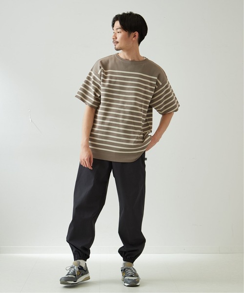 417 EDIFICE(フォーワンセブンエディフィス)の「ウォッシャブルバスクニットTシャツ(Tシャツ/カットソー・メンズ・ホワイト/ブラック/ベージュ/イエロー・MEDIUM/LARGE/XX-LARGE)」の14枚目の写真