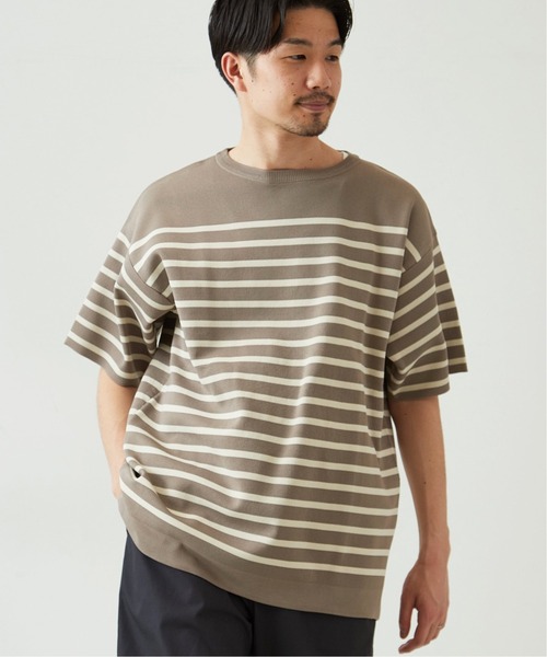 417 EDIFICE(フォーワンセブンエディフィス)の「ウォッシャブルバスクニットTシャツ(Tシャツ/カットソー・メンズ・ホワイト/ブラック/ベージュ/イエロー・MEDIUM/LARGE/XX-LARGE)」の15枚目の写真