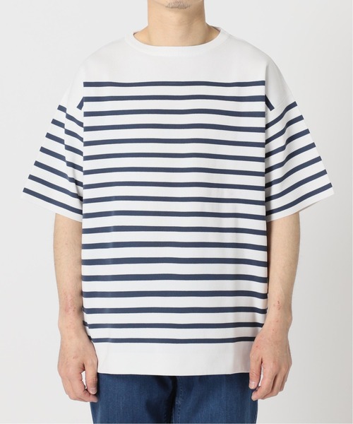 417 EDIFICE(フォーワンセブンエディフィス)の「ウォッシャブルバスクニットTシャツ(Tシャツ/カットソー・メンズ・ホワイト/ブラック/ベージュ/イエロー・MEDIUM/LARGE/XX-LARGE)」の19枚目の写真