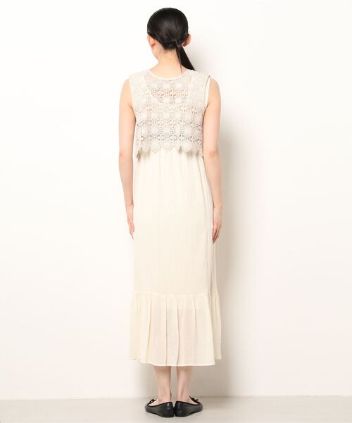 Cheek（チーク）の「【サイズ展開あり】ノースリベストセットワンピース（ワンピース・レディース・オフホワイト/ミント/アイボリー・MEDIUM/SMALL）」の5枚目の写真