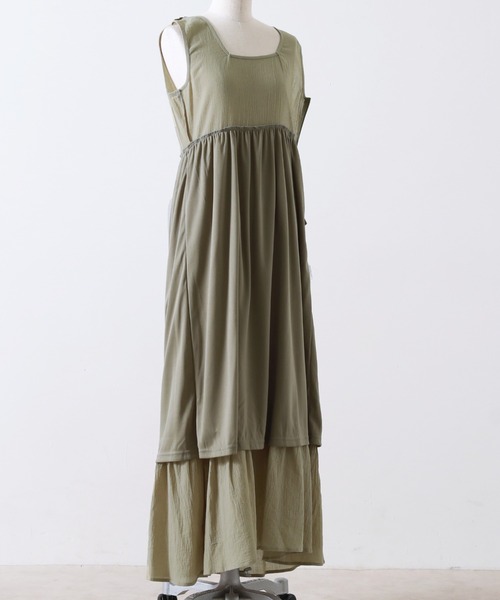 Cheek（チーク）の「【サイズ展開あり】ノースリベストセットワンピース（ワンピース・レディース・オフホワイト/ミント/アイボリー・MEDIUM/SMALL）」の7枚目の写真