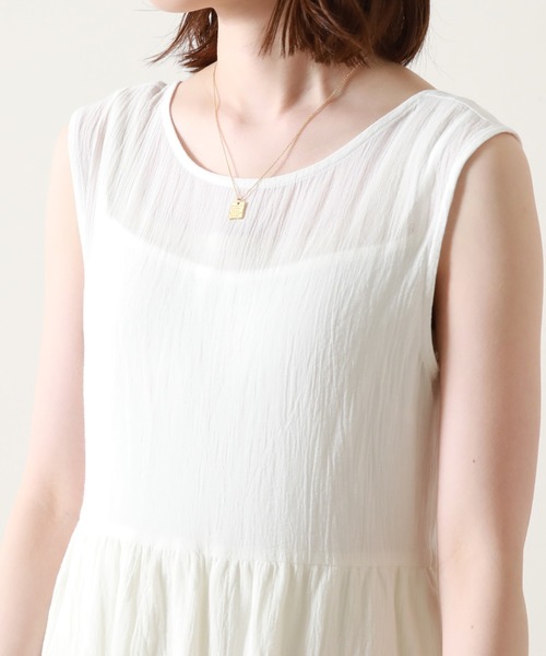 Cheek（チーク）の「【サイズ展開あり】ノースリベストセットワンピース（ワンピース・レディース・オフホワイト/ミント/アイボリー・MEDIUM/SMALL）」の21枚目の写真