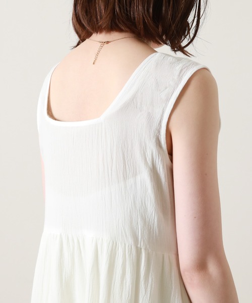 Cheek（チーク）の「【サイズ展開あり】ノースリベストセットワンピース（ワンピース・レディース・オフホワイト/ミント/アイボリー・MEDIUM/SMALL）」の20枚目の写真