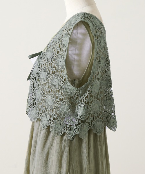 Cheek（チーク）の「【サイズ展開あり】ノースリベストセットワンピース（ワンピース・レディース・オフホワイト/ミント/アイボリー・MEDIUM/SMALL）」の15枚目の写真