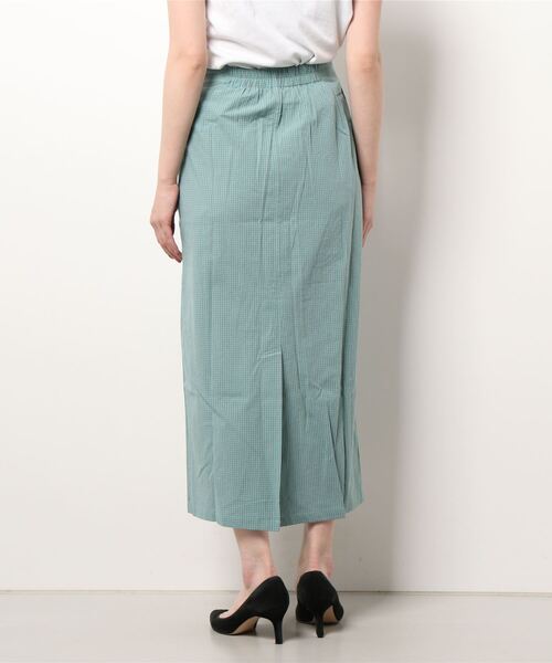 WORLD WIDE LOVE!(ワールドワイドラブ)の「チェックロングスカート(スカート・レディース・ブラック/グリーン・1)」の8枚目の写真