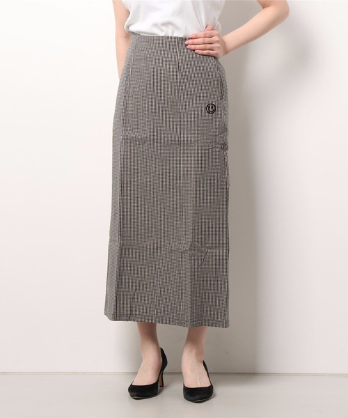 WORLD WIDE LOVE!(ワールドワイドラブ)の「チェックロングスカート(スカート・レディース・ブラック/グリーン・1)」の2枚目の写真