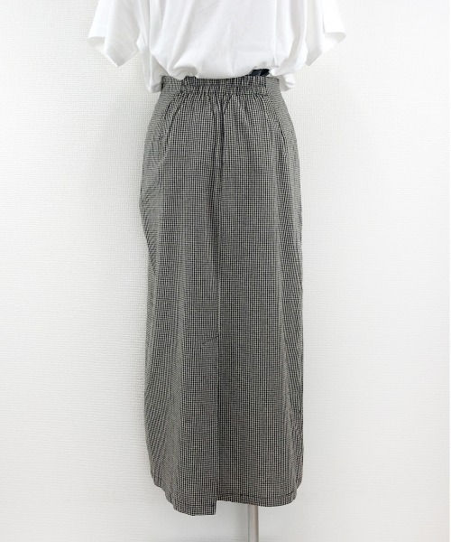 WORLD WIDE LOVE!(ワールドワイドラブ)の「チェックロングスカート(スカート・レディース・ブラック/グリーン・1)」の3枚目の写真