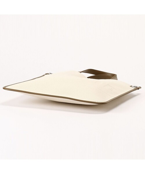 LACOSTE（ラコステ）の「ヘリテージキャンバス コットンキャンバスフラットショッピングバッグ（トートバッグ・レディース・ナチュラル・FREE）」の10枚目の写真