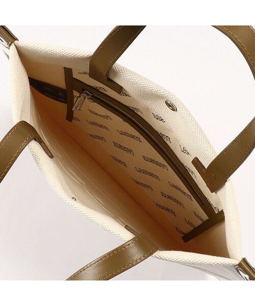 LACOSTE（ラコステ）の「ヘリテージキャンバス コットンキャンバスフラットショッピングバッグ（トートバッグ・レディース・ナチュラル・FREE）」の11枚目の写真