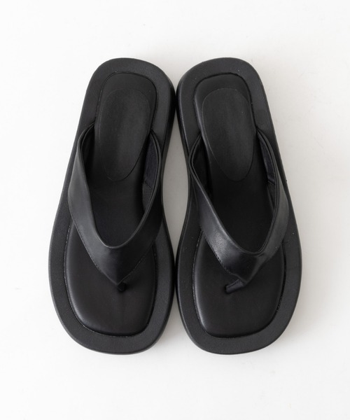 NOMINE（ノミネ）の「ボリュームソールサンダル（サンダル・レディース・ブラック/ホワイト・S/M/L）」の2枚目の写真