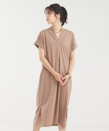 abahouse mavie | シルケット天竺スキッパーワンピース(ワンピース)