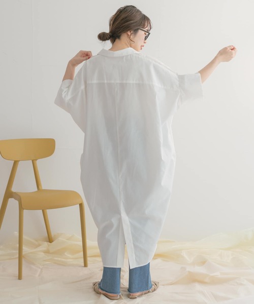 me＊ 様　nest Rorb ドルマンシャツワンピース　オフホワイト me＊ 様 nest Rorb ドルマンシャツワンピース オフホワイト - メルカリ