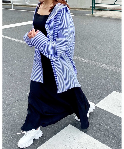 INGNI（イング）の「BACKリボンキャミ／マルチWAYワンピース（ワンピース・レディース・ブラック/アイボリー・M）」の8枚目の写真