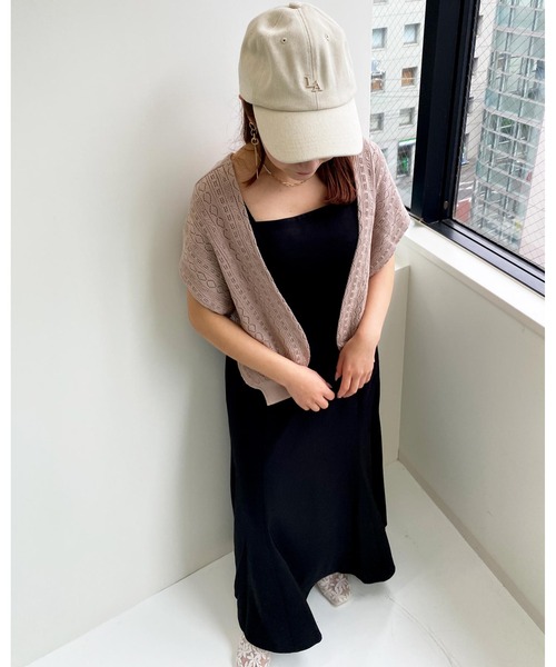 INGNI（イング）の「BACKリボンキャミ／マルチWAYワンピース（ワンピース・レディース・ブラック/アイボリー・M）」の10枚目の写真