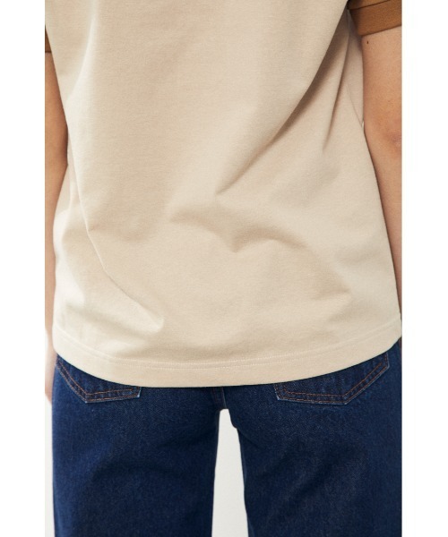 BLACK BY MOUSSY(ブラックバイマウジー)の「line t-shirt(ラインTシャツ)(Tシャツ/カットソー・レディース・ベージュ/ブルー・FREE)」の12枚目の写真