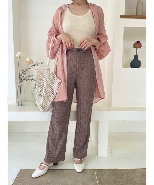 jumelle（ジュメロ）の「パッチワークレースパンツ（その他パンツ・レディース・ベージュ/ピンク・SMALL/MEDIUM）」の18枚目の写真