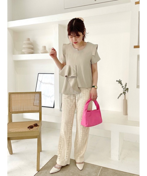 jumelle（ジュメロ）の「パッチワークレースパンツ（その他パンツ・レディース・ベージュ/ピンク・SMALL/MEDIUM）」の19枚目の写真