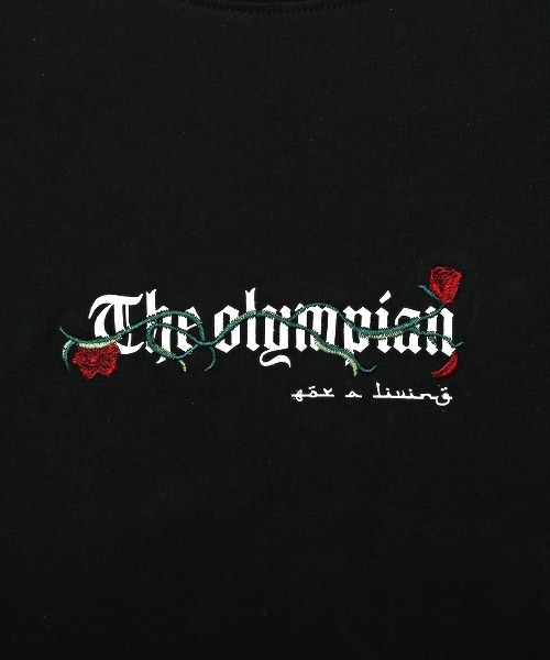 LUXSTYLE（ラグスタイル）の「バラ刺繍バックプリントTシャツ（Tシャツ/カットソー・メンズ・ホワイト/ブラック/ベージュ・M/L）」の5枚目の写真