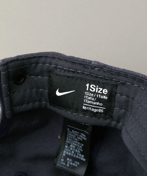 Aresense（アーセンス）の「NIKE/ナイキ ヘリテージ86 ウォッシュドソリッドキャップ（キャップ・レディース・オフホワイト/ネイビー・ONE SIZE）」の6枚目の写真