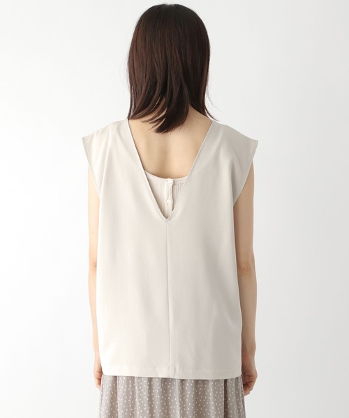 LEPSIM(レプシィム)の「ゼンゴギジレ 297189(ベスト・レディース・ブラック/グレイッシュベージュ・FREE)」の10枚目の写真