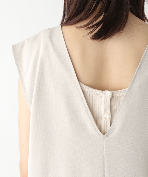 LEPSIM(レプシィム)の「ゼンゴギジレ 297189(ベスト・レディース・ブラック/グレイッシュベージュ・FREE)」の11枚目の写真