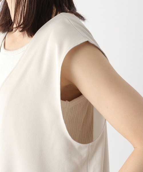 LEPSIM(レプシィム)の「ゼンゴギジレ 297189(ベスト・レディース・ブラック/グレイッシュベージュ・FREE)」の14枚目の写真