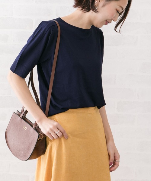 URBAN RESEARCH ROSSO（アーバンリサーチロッソ）の「タックスリーブニットプルオーバー∴（ニット/セーター・レディース・ピンク・FREE）」の12枚目の写真