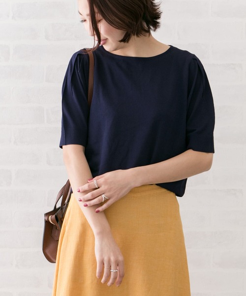 URBAN RESEARCH ROSSO（アーバンリサーチロッソ）の「タックスリーブニットプルオーバー∴（ニット/セーター・レディース・ピンク・FREE）」の13枚目の写真