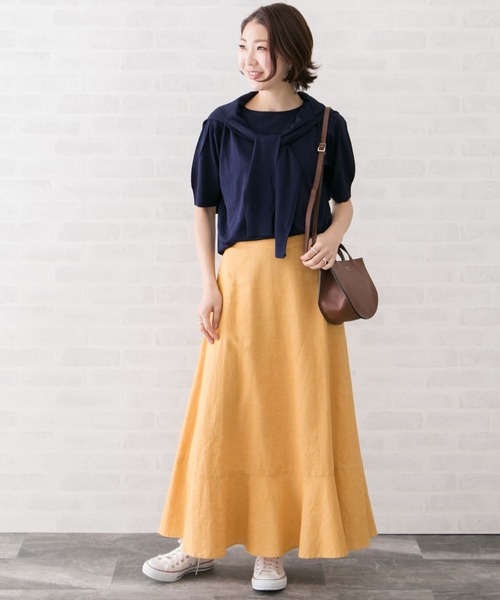 URBAN RESEARCH ROSSO（アーバンリサーチロッソ）の「タックスリーブニットプルオーバー∴（ニット/セーター・レディース・ピンク・FREE）」の14枚目の写真