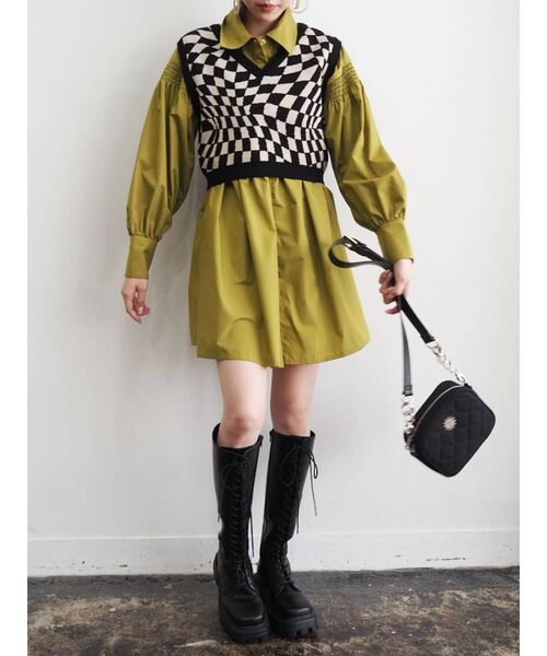 EVRIS（エヴリス）の「レースアップミドルブーツ（ブーツ・レディース・ブラック/ブラウン・SMALL/MEDIUM/LARGE）」の12枚目の写真