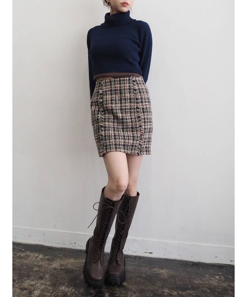 EVRIS（エヴリス）の「レースアップミドルブーツ（ブーツ・レディース・ブラック/ブラウン・SMALL/MEDIUM/LARGE）」の17枚目の写真