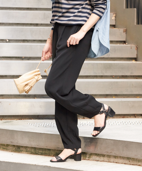 JOURNAL STANDARD(ジャーナルスタンダード)の「《WEB限定追加2》クリアツイルコクーンパンツ(その他パンツ・レディース・ブラック/ブラウン系その他・38/36)」の6枚目の写真