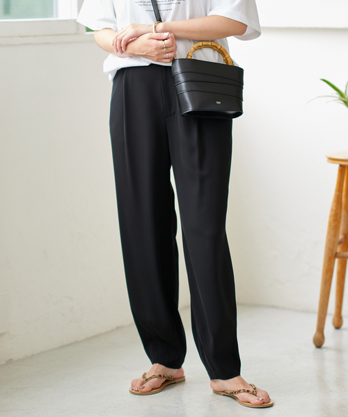 JOURNAL STANDARD(ジャーナルスタンダード)の「《WEB限定追加2》クリアツイルコクーンパンツ(その他パンツ・レディース・ブラック/ブラウン系その他・38/36)」の10枚目の写真