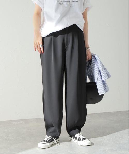 JOURNAL STANDARD(ジャーナルスタンダード)の「《WEB限定追加2》クリアツイルコクーンパンツ(その他パンツ・レディース・ブラック/ブラウン系その他・38/36)」の15枚目の写真