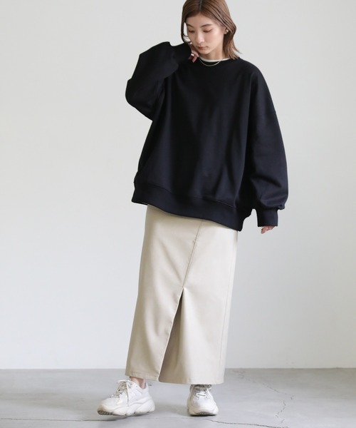 select MOCA(セレクトモカ)の「カラースウェットプルオーバー(スウェット・レディース・ブラック/ピンク/ブルー/グリーン・FREE)」の8枚目の写真