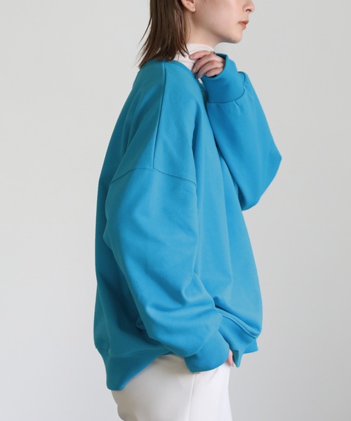 select MOCA(セレクトモカ)の「カラースウェットプルオーバー(スウェット・レディース・ブラック/ピンク/ブルー/グリーン・FREE)」の21枚目の写真