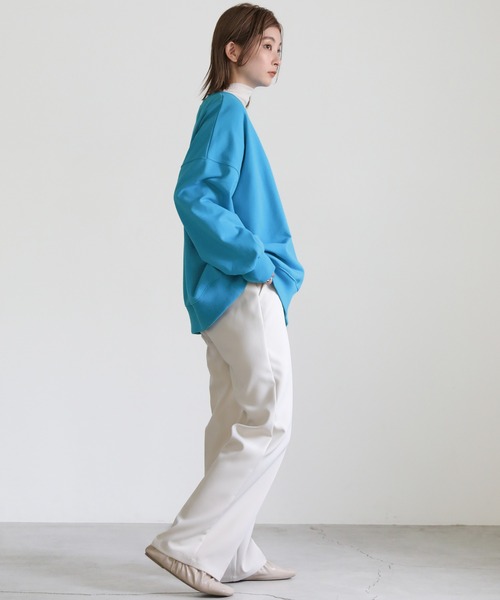 select MOCA(セレクトモカ)の「カラースウェットプルオーバー(スウェット・レディース・ブラック/ピンク/ブルー/グリーン・FREE)」の20枚目の写真