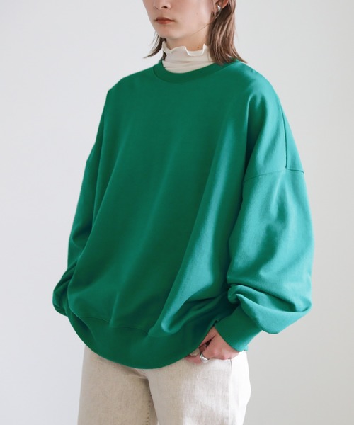 select MOCA(セレクトモカ)の「カラースウェットプルオーバー(スウェット・レディース・ブラック/ピンク/ブルー/グリーン・FREE)」の9枚目の写真