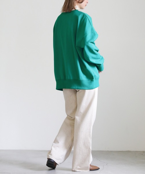 select MOCA(セレクトモカ)の「カラースウェットプルオーバー(スウェット・レディース・ブラック/ピンク/ブルー/グリーン・FREE)」の12枚目の写真