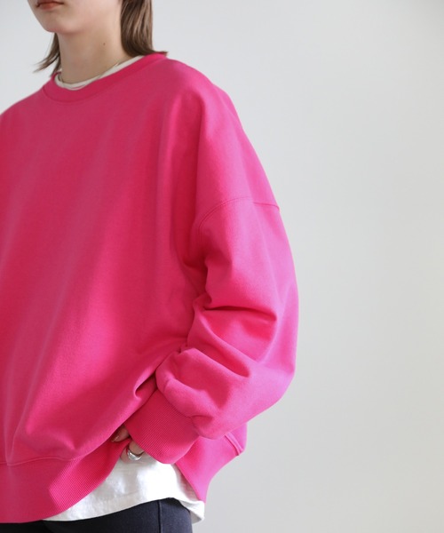 select MOCA(セレクトモカ)の「カラースウェットプルオーバー(スウェット・レディース・ブラック/ピンク/ブルー/グリーン・FREE)」の15枚目の写真