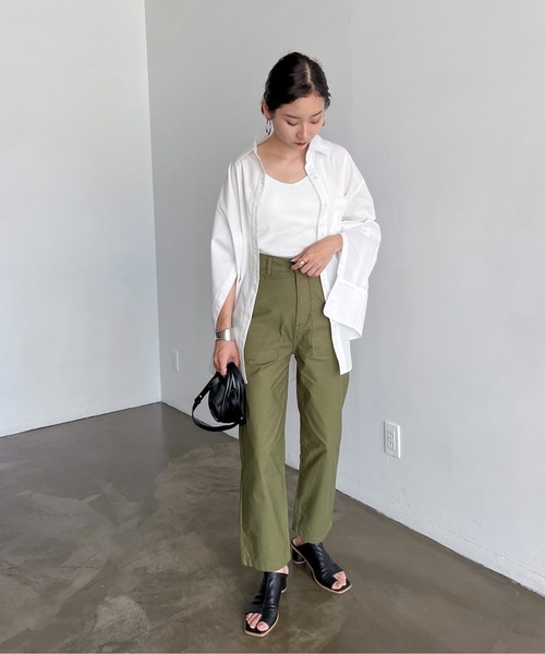 feepur（フェピュール）の「2wayカラーシャツ（シャツ/ブラウス・レディース・ブラック/オフホワイト/ピンク/ブルー/グリーン・MEDIUM）」の17枚目の写真