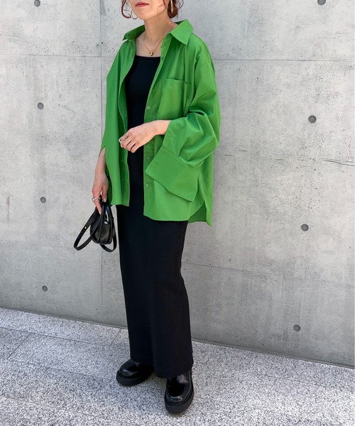 feepur（フェピュール）の「2wayカラーシャツ（シャツ/ブラウス・レディース・ブラック/オフホワイト/ピンク/ブルー/グリーン・MEDIUM）」の20枚目の写真