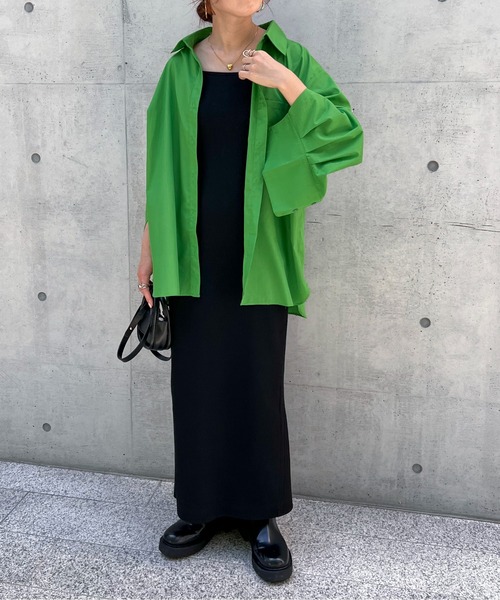 feepur（フェピュール）の「2wayカラーシャツ（シャツ/ブラウス・レディース・ブラック/オフホワイト/ピンク/ブルー/グリーン・MEDIUM）」の21枚目の写真